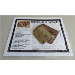 Slate Bannerstone w/COA