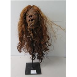 Shrunken Head Reproduction w/Stand