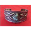 Image 1 : Navajo Tufa Cast Bracelet w/Turquoise