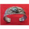 Image 2 : Navajo Tufa Cast Bracelet w/Turquoise