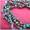 Image 8 : 4-Strand Heishi & Turquoise Necklace