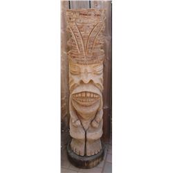 Polynesian-style Tiki Carving