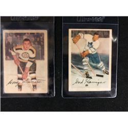 1953-54 Parkhurst Hockey Card Lot (#96 WOODY DUMART/ #3 GORDIE HANNIGAN)