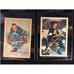 1953-54 Parkhurst Hockey Card Lot (#16 BOB SOLINGER/ #90 EDWARD "SANDY" SANDFORD)