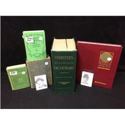 DICTIONARY & ATLAS BOOKS LOT