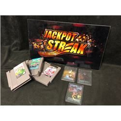 VIDEO GAME/ TRADING CARDS/ ARCADE MARQUEE LOT