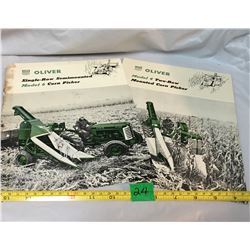 GR OF 2, OLIVER PRODUCT BOOKS, CORN PICKER