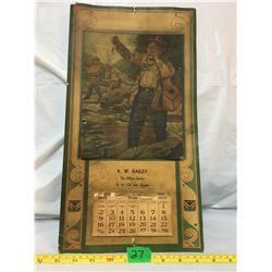 1935 RW BAILEY, OLIVER DEALER CALENDAR (JUNE ON)