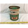 Image 1 : B/A BOWTIE WHEEL GREASE, 1 LB TIN W/SOME CONTENTS