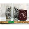 Image 1 : B/A WATER GLASSES W/HISTORY SCENE, VELVET 98 DUST CLOTH