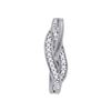 Image 1 : 0.04 CTW Diamond Woven Strand Pendant 10KT White Gold - REF-6Y2X