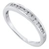 0.24 CTW Diamond Single Row Fashion Ring 14KT White Gold - REF-26N9F