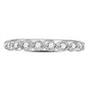 Image 2 : 0.10 CTW Diamond Stackable Ring 10KT White Gold - REF-12K8W