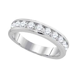 1.03 CTW Diamond Wedding Ring 14KT White Gold - REF-119K9W