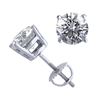 Image 1 : 14K White Gold 2.04 ctw Natural Diamond Stud Earrings - REF-521W4Z-WJ13301