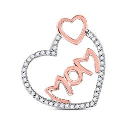 0.19 CTW Diamond Pendant 10KT Rose Gold - REF-18W3W