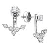 Image 1 : 0.65 CTW Diamond Earrings 10KT White Gold - REF-69K2W