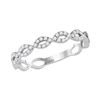 Image 1 : 0.20 CTW Diamond Stackable Ring 10KT White Gold - REF-19N4F
