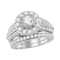 2 CTW Diamond Bellissimo Bridal Engagement Ring 14KT White Gold - REF-299K9W