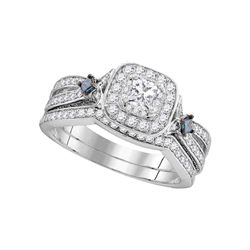 1 CTW Diamond Bridal Wedding Engagement Ring 14KT White Gold - REF-149W9K