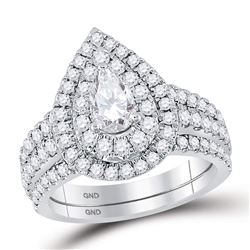 2.08 CTW Diamond Ring 14KT 2Tone Gold - REF-394M6X