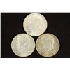 Image 1 : 3-40% SILVER JOHN F. KENNEDY HALVES