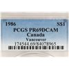 Image 3 : 1986 CANADA VANCOUVER SILVER DOLLAR PCGS PR69 DCAM