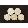 Image 2 : 5 ASSORTED CANADA SILVER 10 CENTS