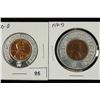 Image 1 : 1960-D & 1971-D ENCASED LINCOLN CENTS