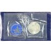 Image 1 : 1971-S  IKE SILVER DOLLAR UNCIRCULATED (BLUE PACK)