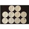 Image 2 : 10 ASSORTED 1940'S MERCURY DIMES