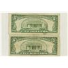 Image 2 : 1934-C & 1953 $5 SILVER CERTIFICATES BLUE SEALS
