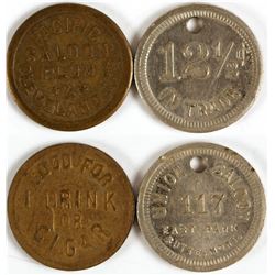 Two Saloon Tokens