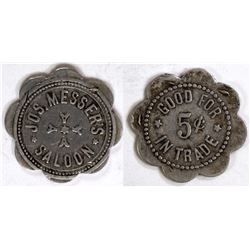 Jos. Messer's Saloon Token