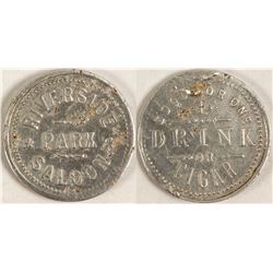 Riverside Park Saloon Token
