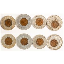 Four Indian Head Encased Pennies