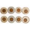 Image 1 : Four Indian Head Encased Pennies