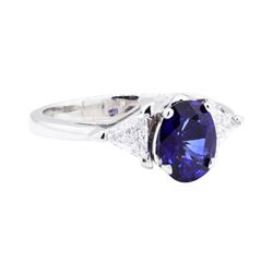 Platinum 1.92 ctw Sapphire and Diamond Ring