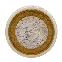 .999 Fine Silver Golden Nugget Laughlin $10 Casino Limited Edition Gaming Token
