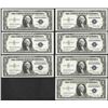 Image 1 : Lot of (7) Consecutive 1935E $1 Silver Certificate Notes