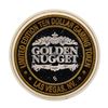 Image 2 : .999 Fine Silver Golden Nugget Las Vegas $10 Casino Limited Edition Gaming Token