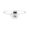 Image 2 : 14KT White Gold 0.05 ctw Diamond Ring