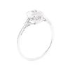 Image 4 : 14KT White Gold 0.05 ctw Diamond Ring
