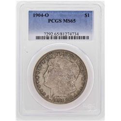 1904-O $1 Morgan Silver Dollar Coin PCGS MS65