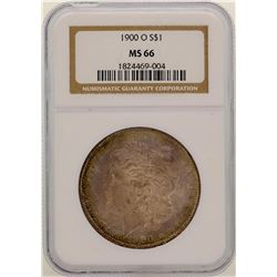 1900-O $1 Morgan Silver Dollar Coin NGC MS66 AMAZING TONING