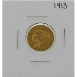 1913 $2 1/2 Indian Head Quarter Eagle Gold Coin