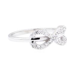 14KT White Gold 0.27 ctw Diamond Infinity Motify Ring