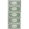 Image 2 : District Set of 1963B $1 Federal Reserve BARR Uncirculated Notes