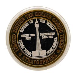 .999 Silver Stratosphere Las Vegas, NV $10 Casino Limited Edition Gaming Token