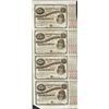 Uncut Sheet of (4) State of Louisiana Baby Bond Obsolete Notes